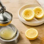 Presse citron manuel extrayant du jus de citron frais
