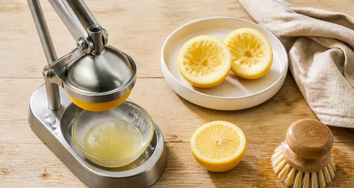 Presse citron manuel extrayant du jus de citron frais