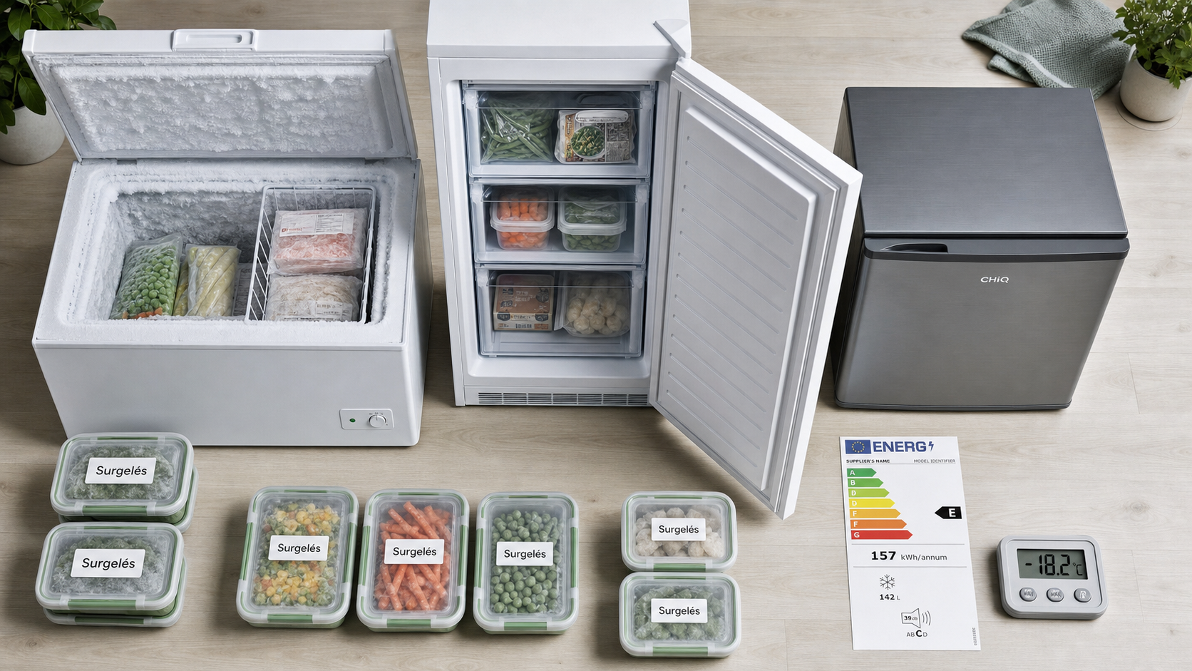 Prix congélateur : budget pour usage (mini coffre et armoire)