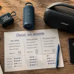 quelle enceinte bluetooth choisir, trois modèles sur table