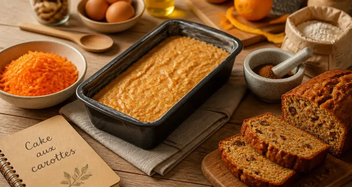 Recette carotte : cake aux carottes moelleux