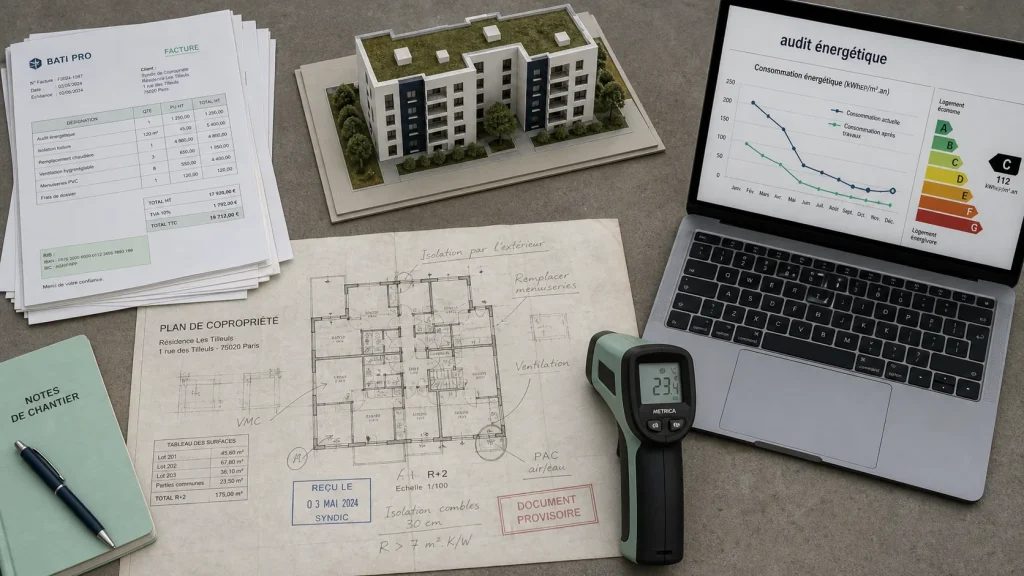 Audit energetique copropriété : DPE collectif, plan et travaux à prioriser
