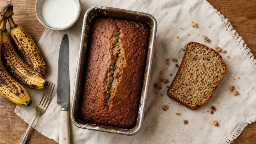 Banana bread ultra moelleux : bananes noires, buttermilk et cuisson en deux temps