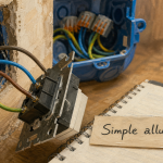 Cablage simple allumage : phase, neutre, terre dans interrupteur