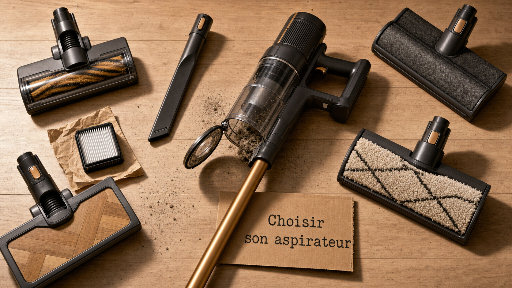Comment choisir aspirateur : brosses pour parquet, moquette, tapis, filtre HEPA