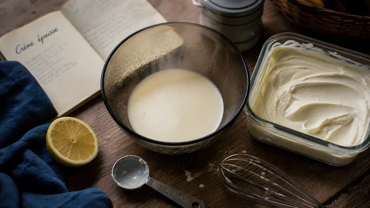 Comment epaissir une creme trop liquide : citron, froid ou casserole