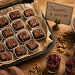 Dessert apéro dinatoire : mini-brownies et mini-verrines à picorer