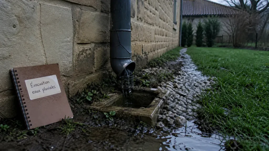 Mauvais réseau d’évacuation des eaux pluviales : humidité, sinistres et non-conformité