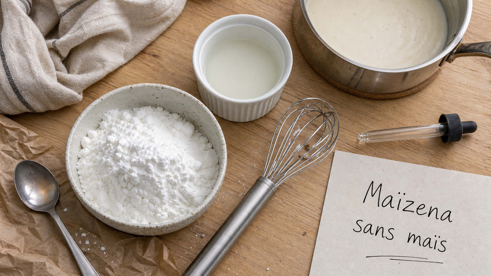 Par quoi remplacer la maizena pour sauces, gâteaux et crèmes