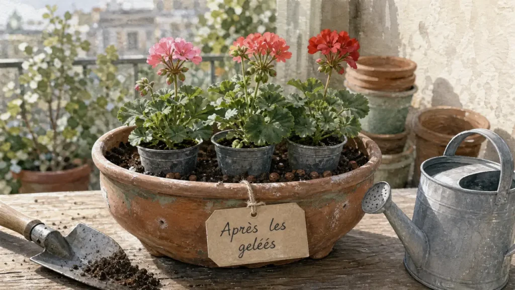 Quand planter un géranium ? Après les gelées, selon la région, la variété et l’exposition
