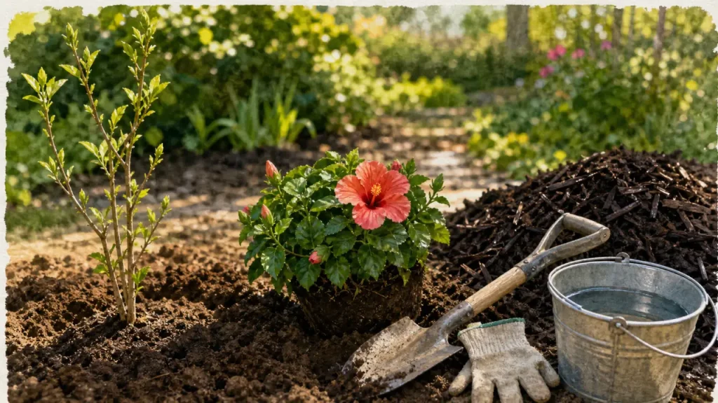 Printemps ou automne ? Le bon moment pour planter un hibiscus en pleine terre sans risquer le gel