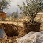 Quand planter olivier : motte et pelle au printemps, voile d’hivernage