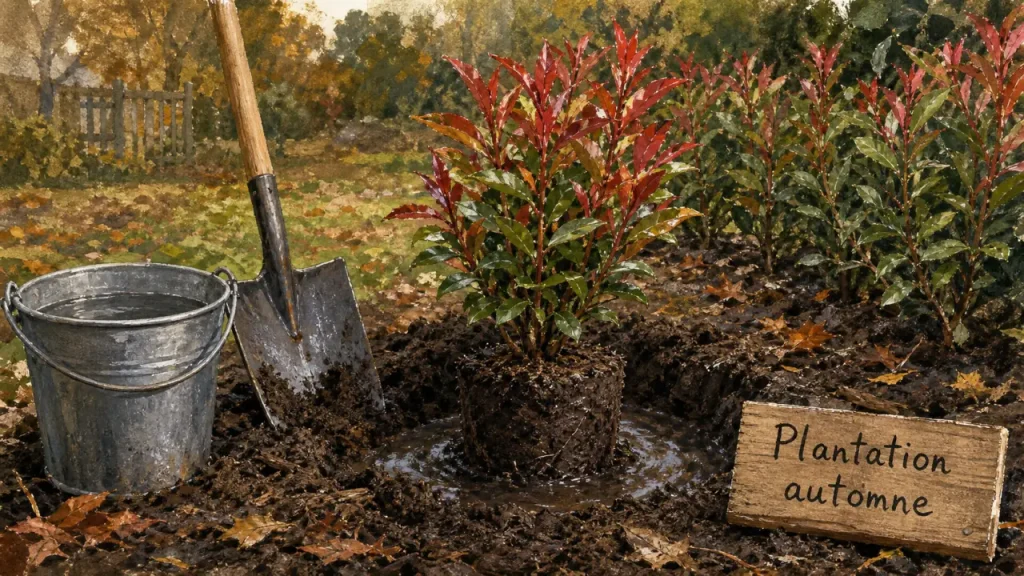 Photinia : le bon moment pour le planter en automne ou en mars