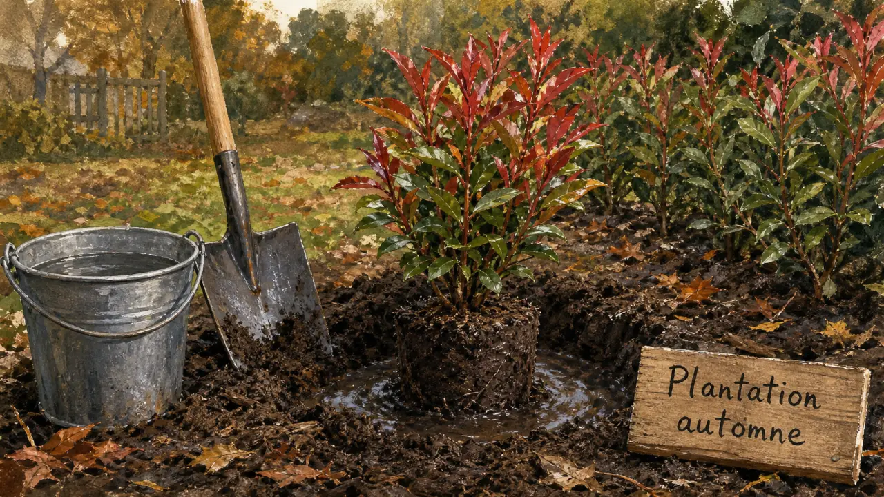 Quand planter photinia : photinia planté en automne