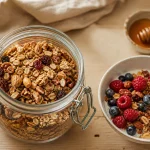 Recette muesli maison healthy croustillant, flocons d’avoine et graines