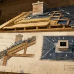 Toiture schéma montrant faîtage, pente et raccords