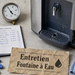 Entretien fontaine à eau : odeurs, tartre et pannes (2 visites/an)