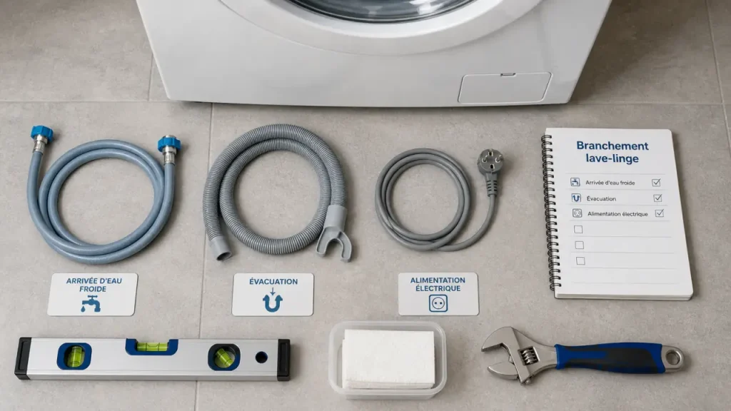Lave-linge : les 3 branchements à sécuriser avant la première mise en marche