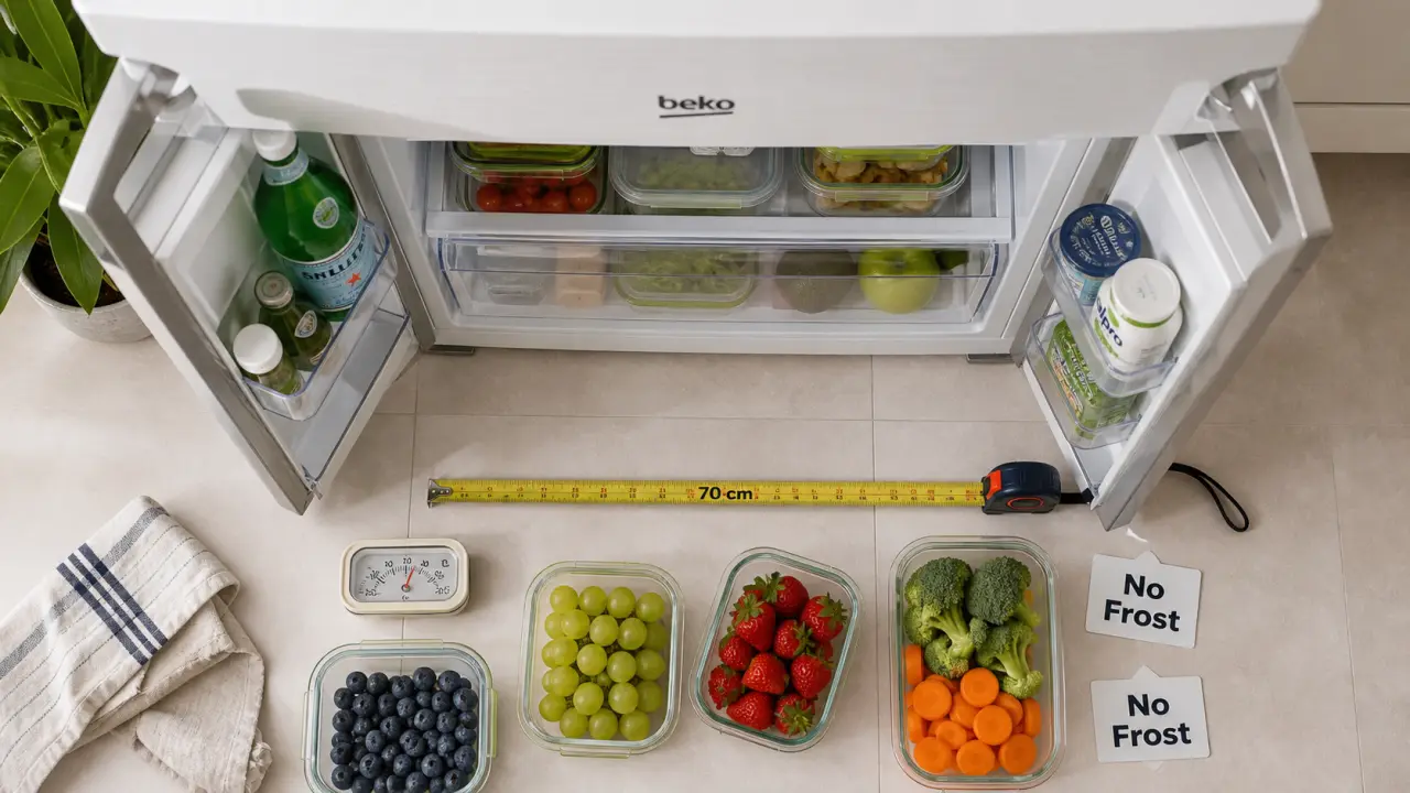 Meilleur réfrigérateur 70 cm largeur : 375 à 450 L, mesure 70 cm