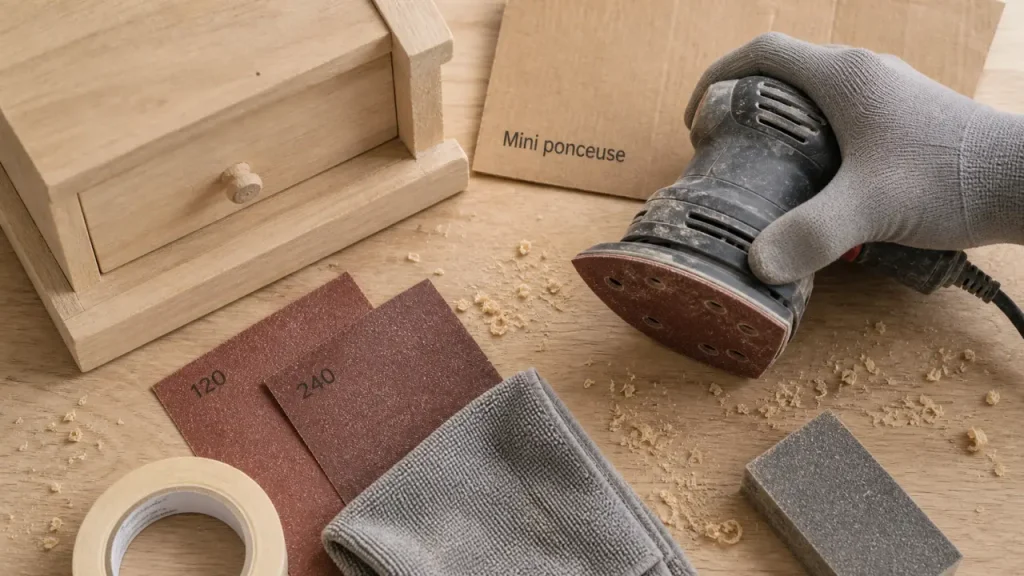 Mini ponceuse électrique : delta, ronde ou rectangulaire, le bon plateau fait la différence