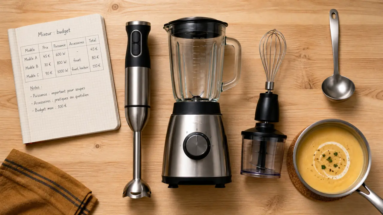 Mixeur prix : écarts selon l’usage, blender et pied inox