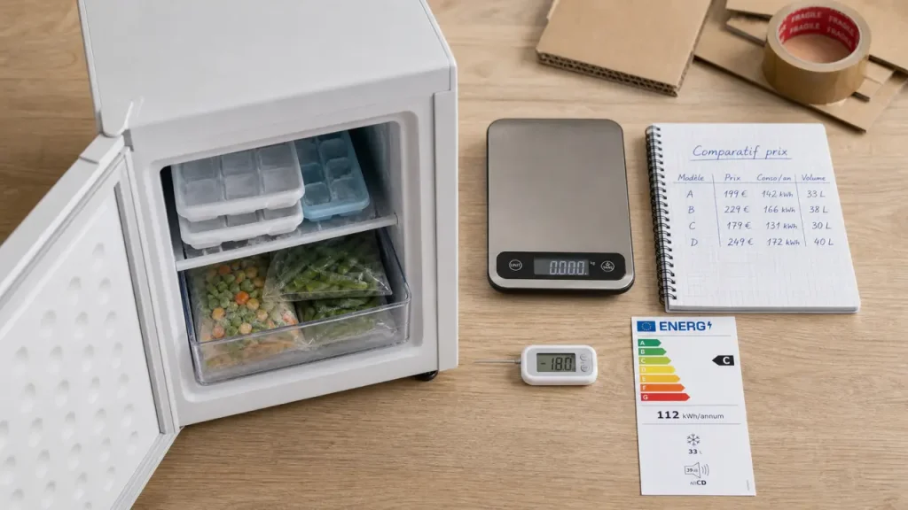 Petit congélateur prix : 35 à 1023 €, 30 à 87 litres, bruit et livraison