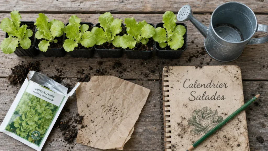 Quand planter des salades ? Le calendrier précis pour semer, repiquer et récolter sans rupture