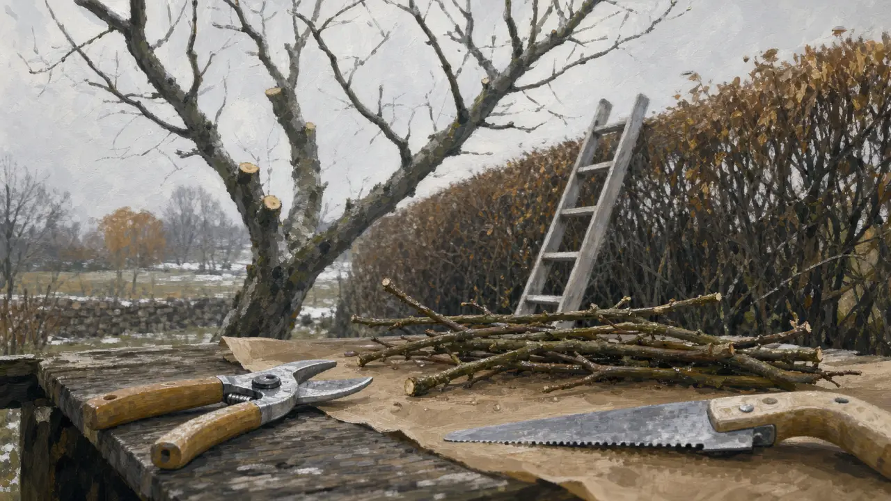Quand tailler arbre : taille d’hiver, outils de jardin et coupe sur branche.