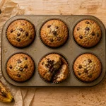 Recette muffin banane moelleux : muffins fondants, cuisson 200°C puis 170°C